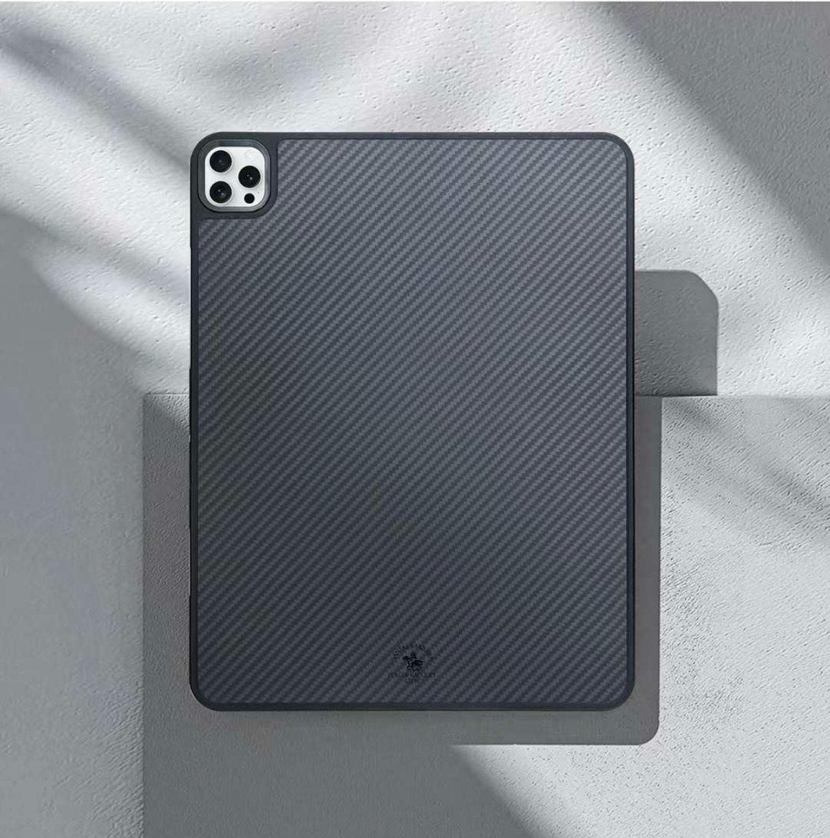 Santa Barbara Polo Raquet Club BARRET Series Carbon Fibre iPad Case for iPad Air 13 (M2) 2024