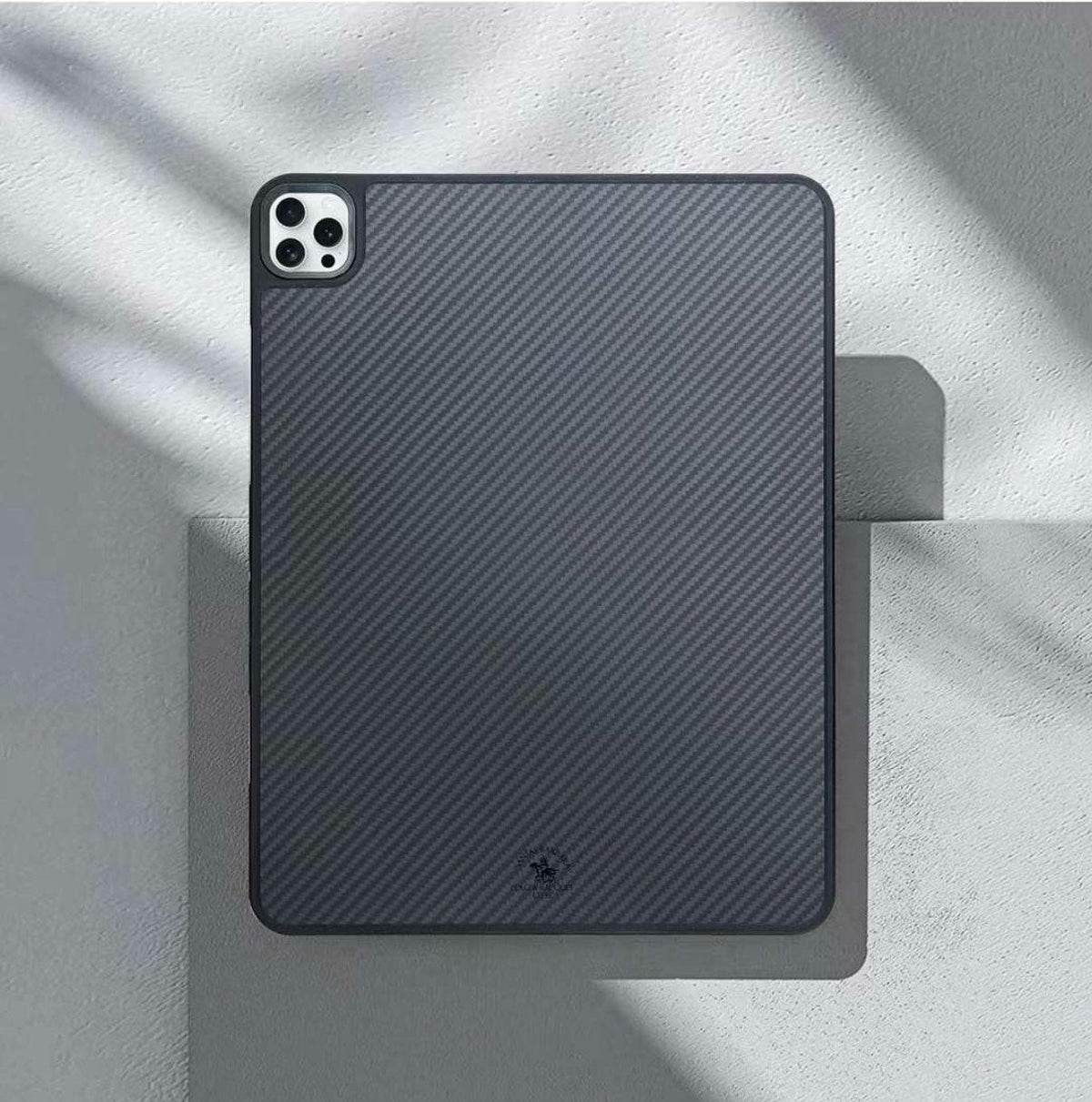 Santa Barbara Polo Raquet Club BARRET Series Carbon Fibre iPad Case for iPad Air 13 (M2) 2024