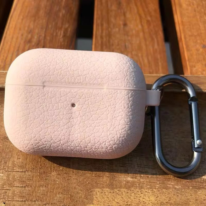 Cute Textured Silicone Airpod With Holder Case Mobile Case by CoverMeUp - Style 2