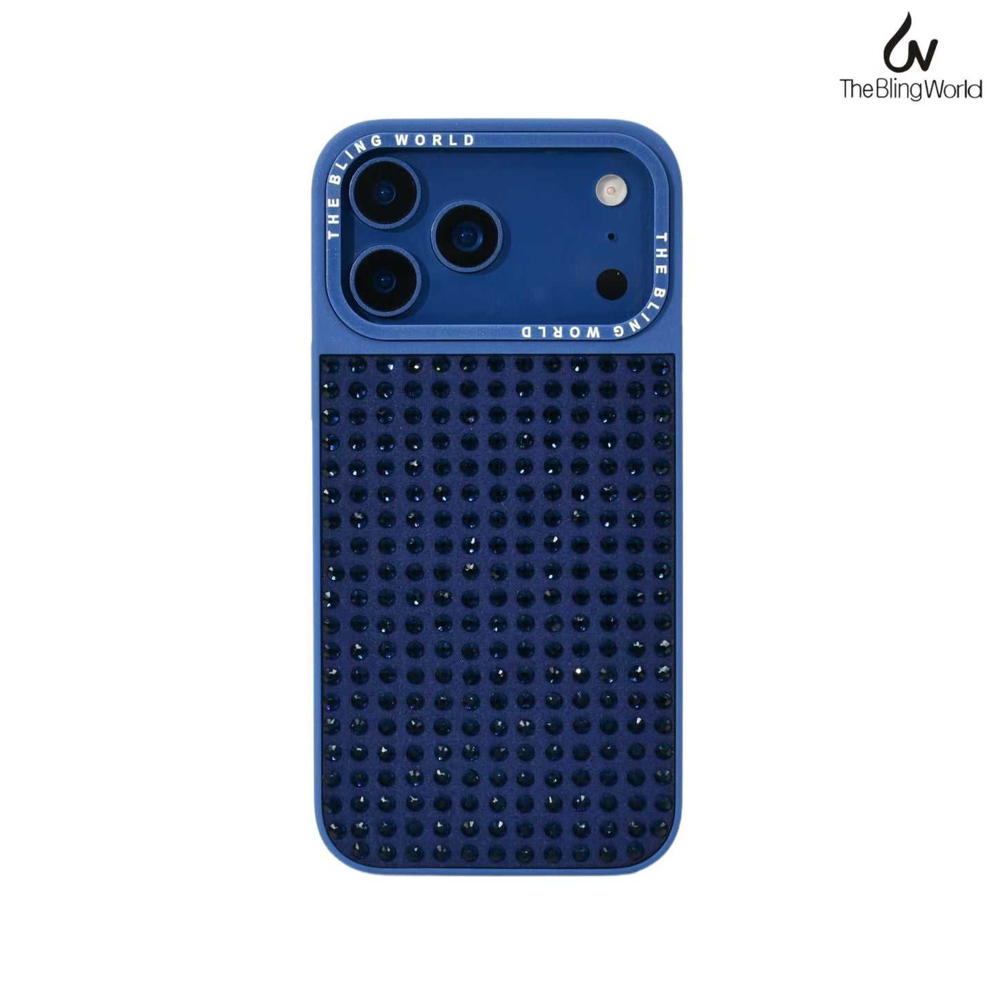 Bling World Swarovski Rhinestones Glitter Case for iPhone 17 Pro Max (Blue)