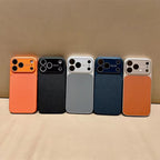 Protective Apple iPhone Back Cover - Sleek Leather Convertible to 17 Series iPhone Pre-Order Case - Style 6