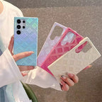 Samsung Laser Anti-Slip Diamond Graident Leather Pre-Order Case Mobile Case by CoverMeUp