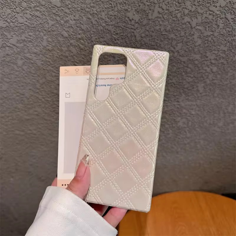 Samsung Laser Anti-Slip Diamond Graident Leather Pre-Order Case Mobile Case by CoverMeUp - Style 3