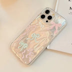Protective Apple iPhone Back Cover - Cute Bow Diamond Studded iPhone Pre-Order Case - Style 4
