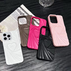 Protective Apple iPhone Back Cover - Heart Textured Candy Colors iPhone Silicone Case - Style 3