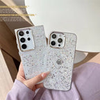 Samsung Glitter Pre-Order Soft Silicone Silver Bumper Case Mobile Case by CoverMeUp - Style 2