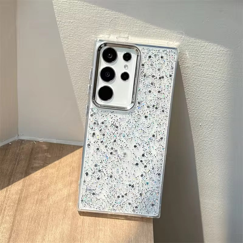 Samsung Glitter Pre-Order Soft Silicone Silver Bumper Case Mobile Case by CoverMeUp