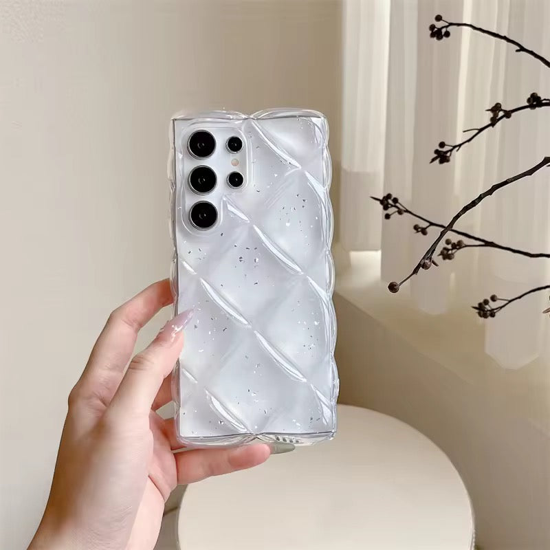 Samsung Diamond Crsytal Glitter Transparent Pre-Order Soft Silicone Case Mobile Case by CoverMeUp - Style 3