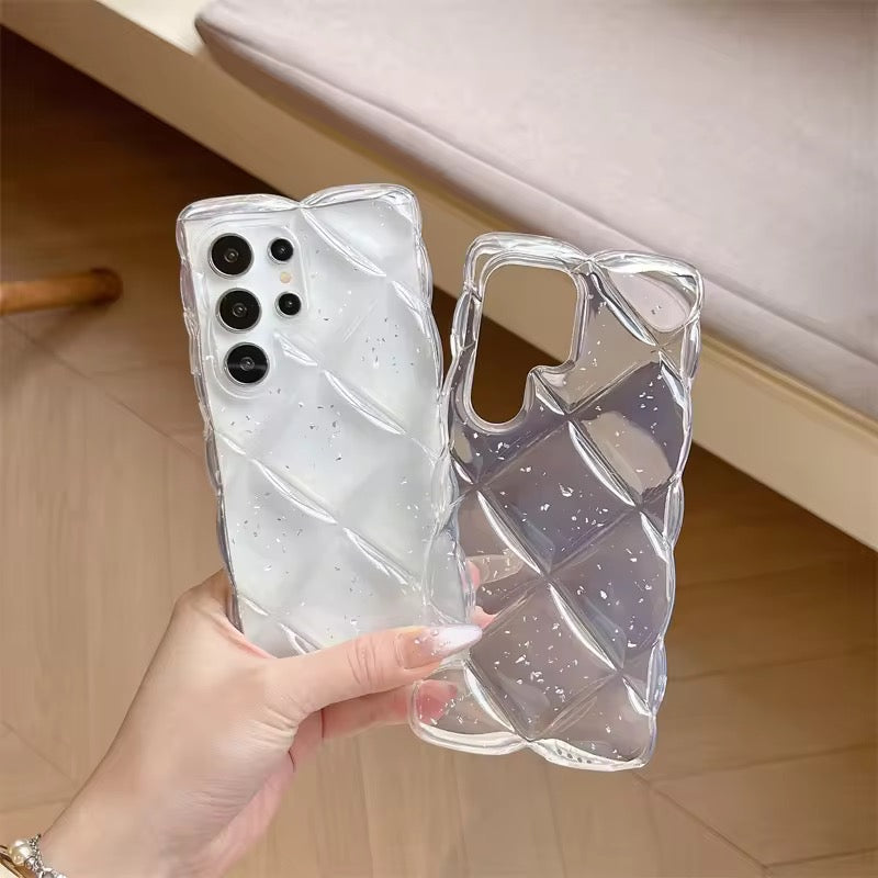 Samsung Diamond Crsytal Glitter Transparent Pre-Order Soft Silicone Case Mobile Case by CoverMeUp