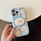 Protective Apple iPhone Back Cover - 3D iPhone Samsung Redmi Sheep Pre-Order Phone Holder Stand Rubber Silicone Case - Style 2