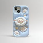 Protective Apple iPhone Back Cover - 3D iPhone Samsung Redmi Sheep Pre-Order Phone Holder Stand Rubber Silicone Case