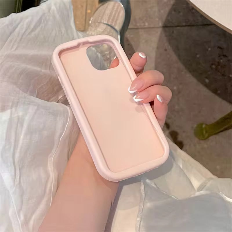 Protective Apple iPhone Back Cover - 3D iPhone Samsung Redmi Pink Kawaii Pearl Bow Pre-Order Phone Holder Stand Rubber Silicone Case - Style 5