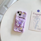 Protective Apple iPhone Back Cover - 3D iPhone Samsung Butterfly Pre-Order Phone Holder Stand Rubber Silicone Case - Style 11