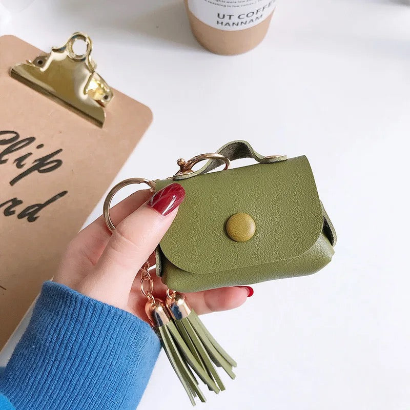 Luxury Leather With Lanyard Hanging Airpod Case Mobile Case by CoverMeUp - Style 2