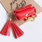 Luxury Leather With Lanyard Hanging Airpod Case Mobile Case by CoverMeUp - Style 7