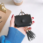 Luxury Leather With Lanyard Hanging Airpod Case Mobile Case by CoverMeUp - Style 6