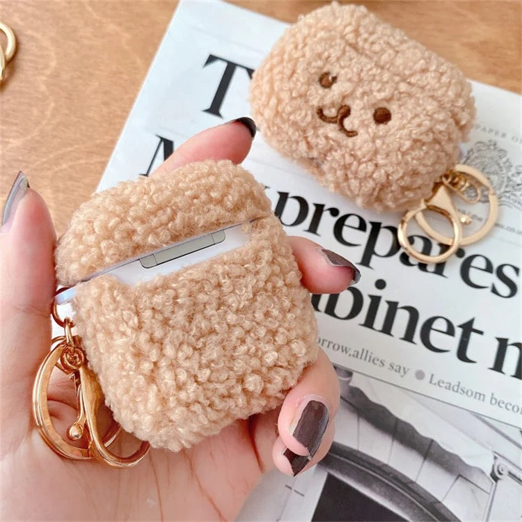 Plush Fur Eyes Airpod Case Mobile Case by CoverMeUp - Style 4