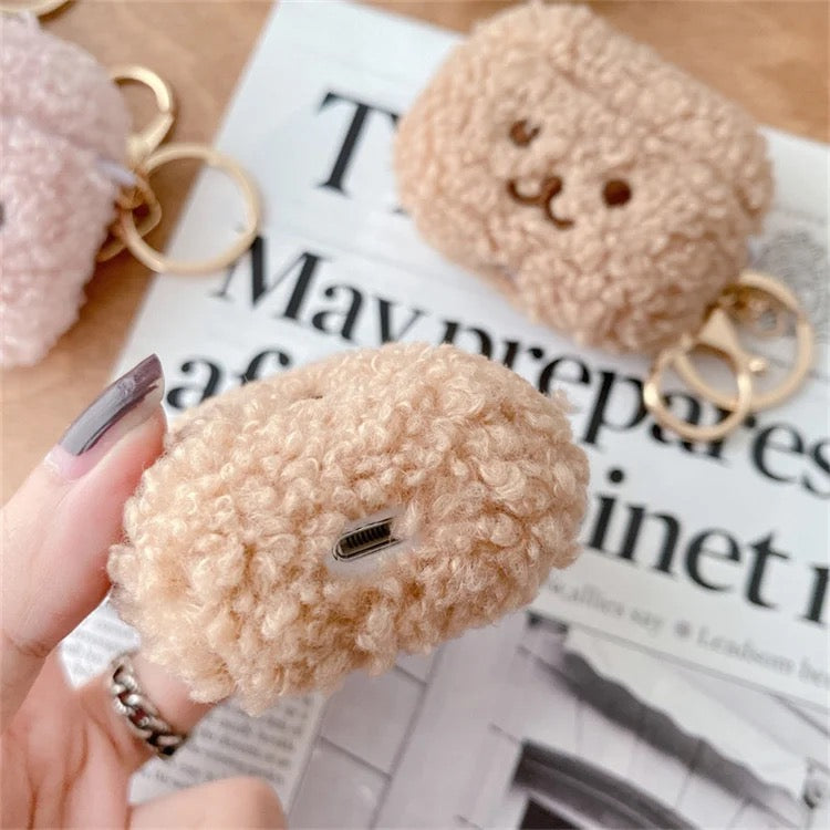 Plush Fur Eyes Airpod Case Mobile Case by CoverMeUp - Style 6