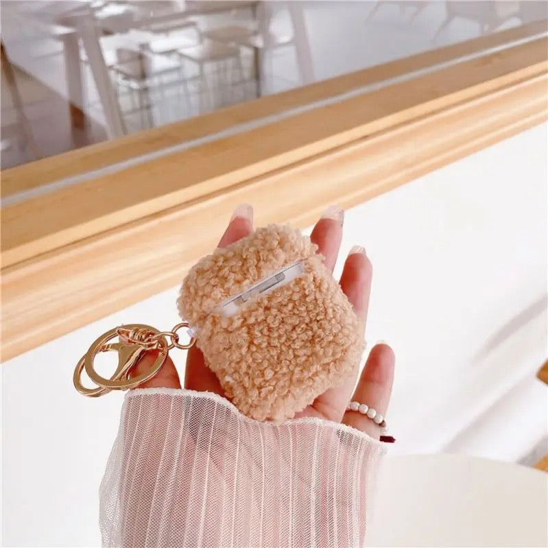 Plush Fur Eyes Airpod Case Mobile Case by CoverMeUp - Style 7
