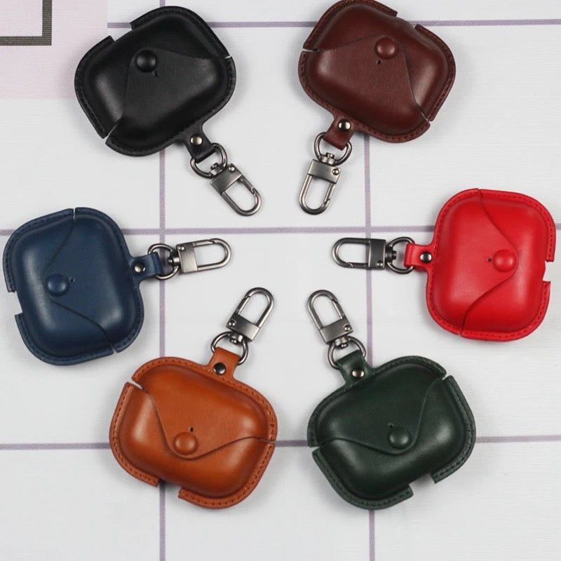 Premium Luxury Leather Airpod Case Mobile Case by CoverMeUp - Style 7