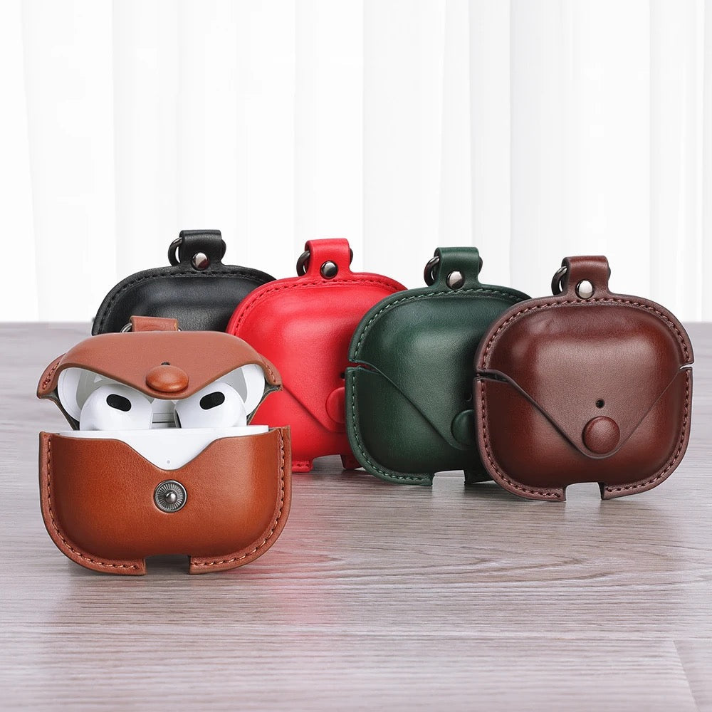 Premium Luxury Leather Airpod Case Mobile Case by CoverMeUp