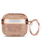 Rose Gold Rhinestone Studded Diamond For Airpod Pro 1 & Airpod Pro 2 Mobile Case by CoverMeUp - Style 3