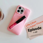 Protective Apple iPhone Back Cover - Lip Gloss Phone Holder Silicone Rubber iPhone Case - Style 5