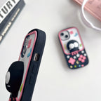 Protective Apple iPhone Back Cover - 3D Game Phone Attached Holder iPhone Silicone Rubber Case - Style 4