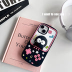 Protective Apple iPhone Back Cover - 3D Game Phone Attached Holder iPhone Silicone Rubber Case - Style 3