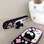 Protective Apple iPhone Back Cover - 3D Game Phone Attached Holder iPhone Silicone Rubber Case - Style 2