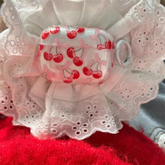Cherry Transparent Clear Airpod Glossy Case