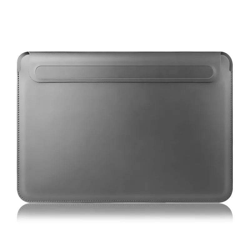 Macbook Laptop Bag Premium Faux Leather Sleeve Lightweight With Magnetic Closure Mobile Case by CoverMeUp - Style 8