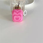 Pink Hearts Airpod Glossy Case Mobile Case by CoverMeUp - Style 4