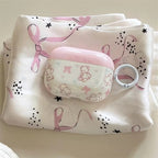 White Pink Teddy Bear Airpod Glossy Case Mobile Case by CoverMeUp