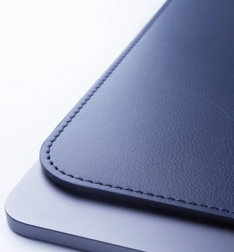 Macbook Laptop Bag Premium Faux Leather Sleeve Lightweight With Magnetic Closure Mobile Case by CoverMeUp - Style 2