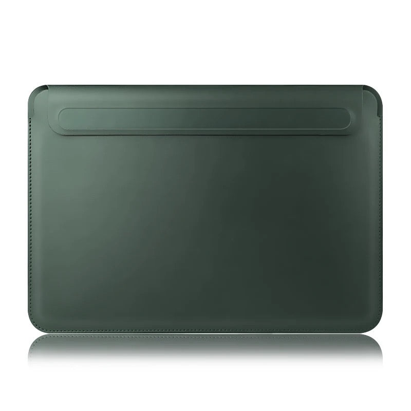 Macbook Laptop Bag Premium Faux Leather Sleeve Lightweight With Magnetic Closure Mobile Case by CoverMeUp - Style 7