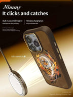 Nimmy Premium Embroidered Leather Case - New NIMMY Tiger Case for iPhone 16 - Style 2