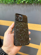 Protective Apple iPhone Back Cover - Super Slim Metal Frame Less Perfume Kevlar Case with Magsafe for iPhone 16 Pro Max (Black + Kevlar)