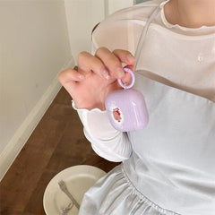 Cute Candy Purple Hello Kitty Airpod Glossy Case