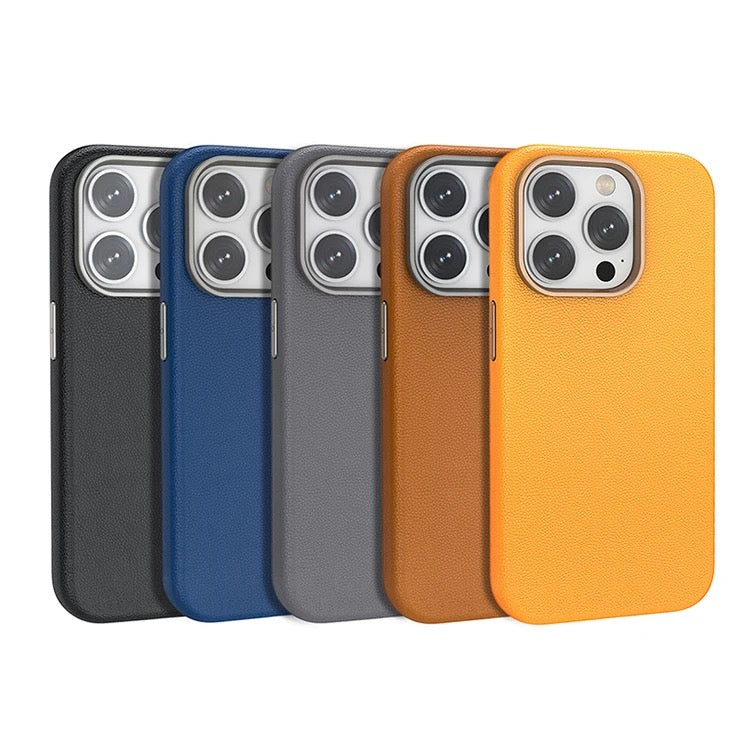 Protective Apple iPhone Back Cover - Premium Luxury Leather iPhone Case - Style 9