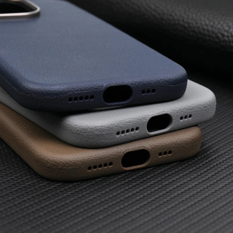 Protective Apple iPhone Back Cover - Premium Luxury Leather iPhone Case - Style 6