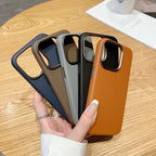 Protective Apple iPhone Back Cover - Premium Luxury Leather iPhone Case - Style 2