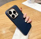 Protective Apple iPhone Back Cover - Premium Luxury Leather iPhone Case - Style 3