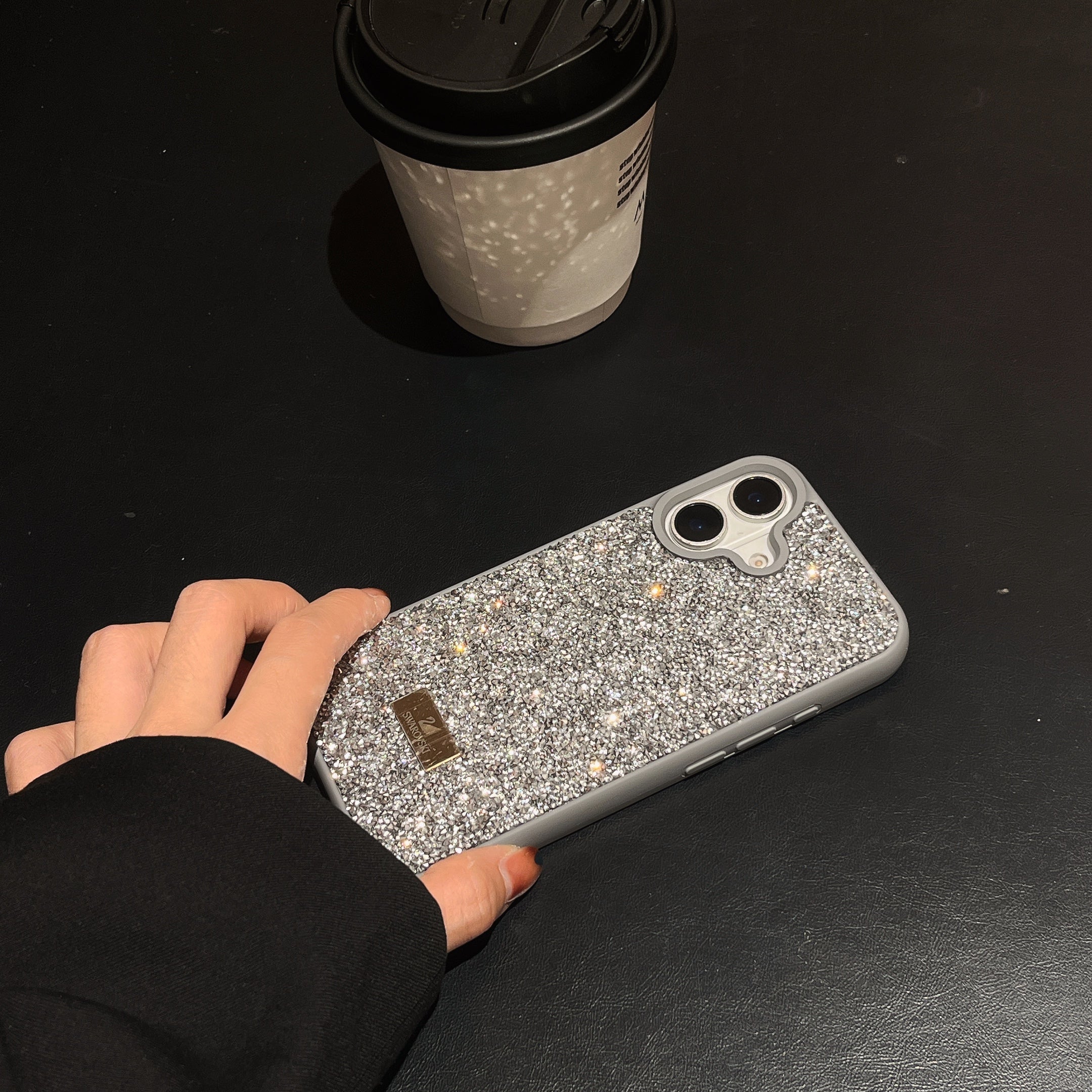 Protective Apple iPhone Back Cover - Premium Luxury Branded Rhinestone Diamond Glitter iPhone Samsung Silicone Case - Style 15
