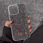 Protective Apple iPhone Back Cover - Premium Luxury Branded Rhinestone Diamond Glitter iPhone Samsung Silicone Case - Style 2