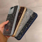 Protective Apple iPhone Back Cover - Premium Luxury Branded Rhinestone Diamond Glitter iPhone Samsung Silicone Case - Style 7