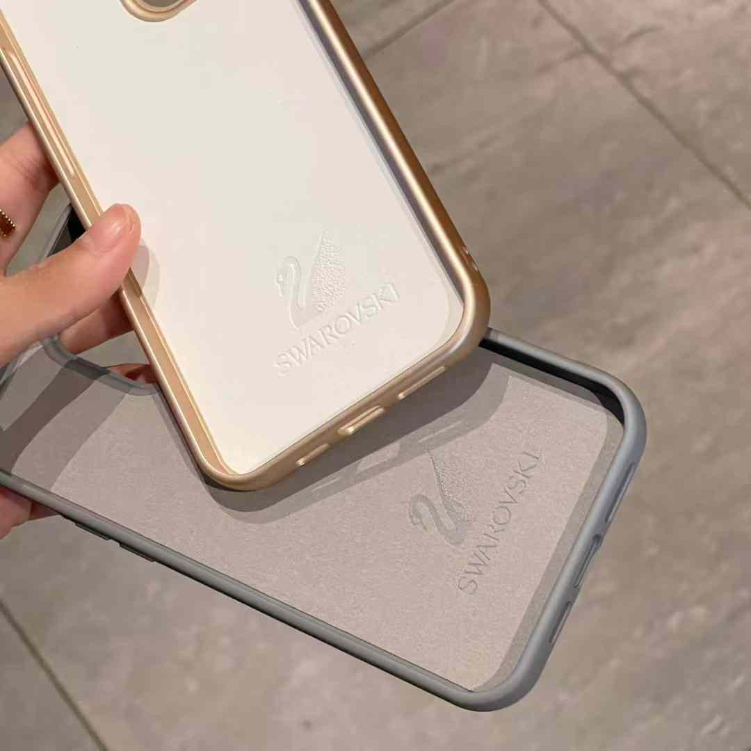 Protective Apple iPhone Back Cover - Premium Luxury Branded Rhinestone Diamond Glitter iPhone Samsung Silicone Case - Style 18