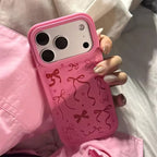 Protective Apple iPhone Back Cover - Rose Bow Pink iPhone Pre-Order Case