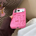 Protective Apple iPhone Back Cover - Rose Bow Pink iPhone Pre-Order Case - Style 3