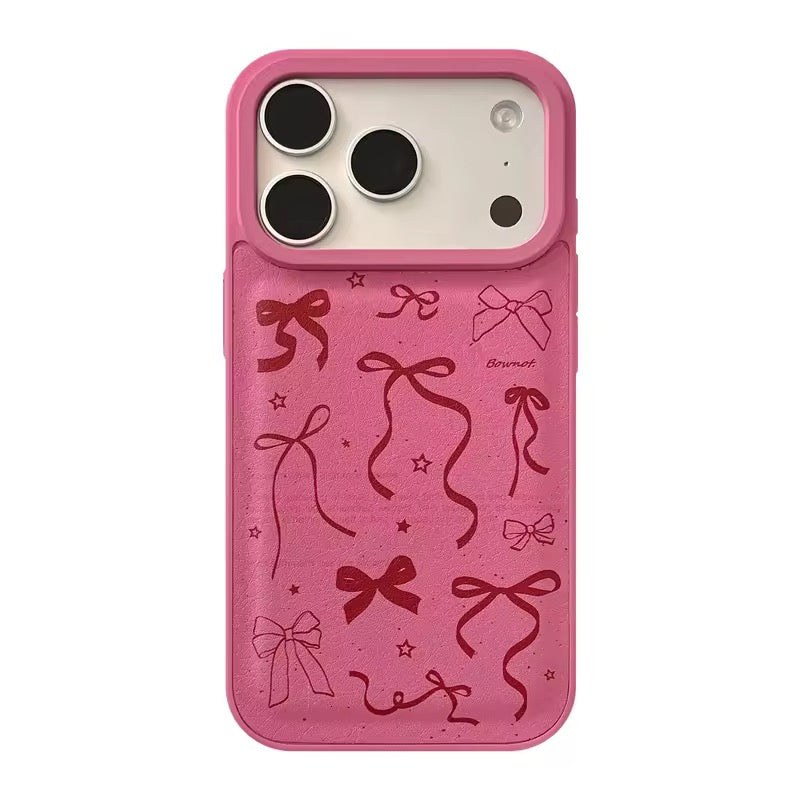 Protective Apple iPhone Back Cover - Rose Bow Pink iPhone Pre-Order Case - Style 6